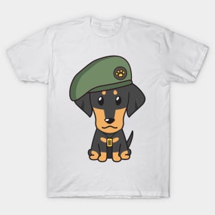 Green Beret Dachshund T-Shirt